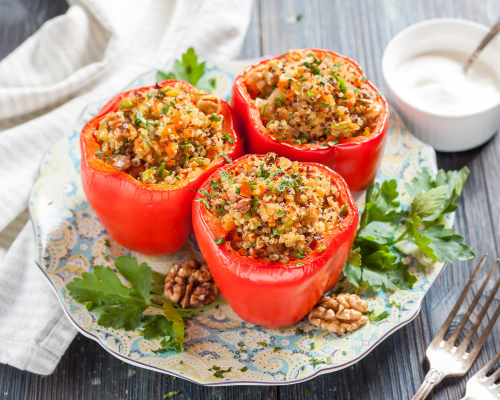 Вегетарианские фаршированные перцы