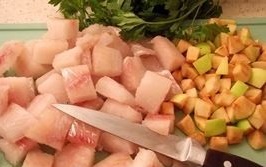 makarony s ryboy file ryby